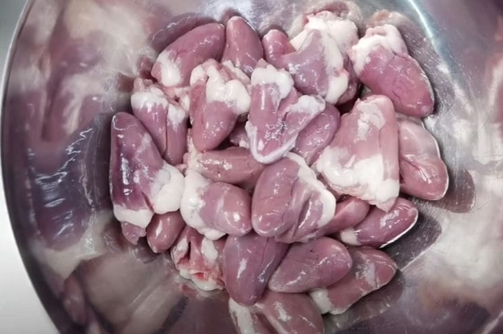 Куриные сердечки